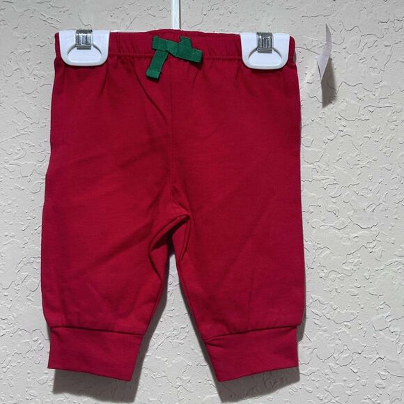 NEW Little Me Boys 3 Months "My First Christmas" Santa Joggers 3 Pc Set With Hat - Picture 9 of 15